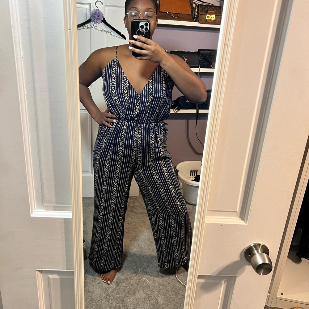 Size M Print Jumpsuit